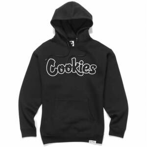 NEW COOKIES men's original mint outline hoodie in black
